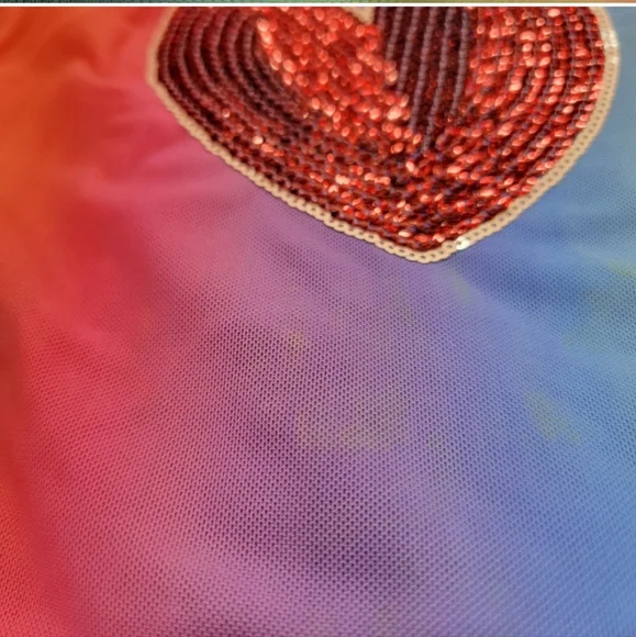 Iron Fist Rainbow Heart Sequin Top - Picture 6 of 8